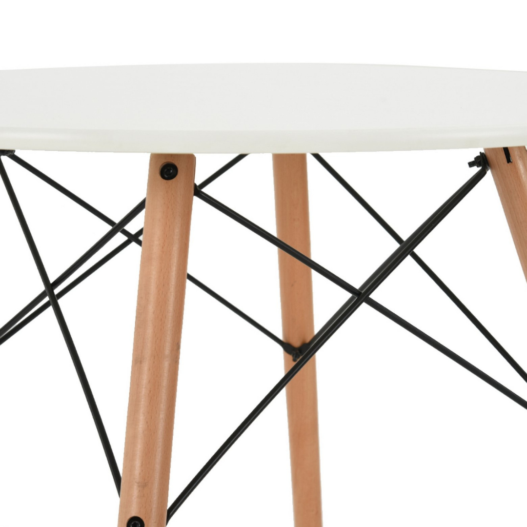Eames okrugli sto – 60/80 cm (beli ili crni)