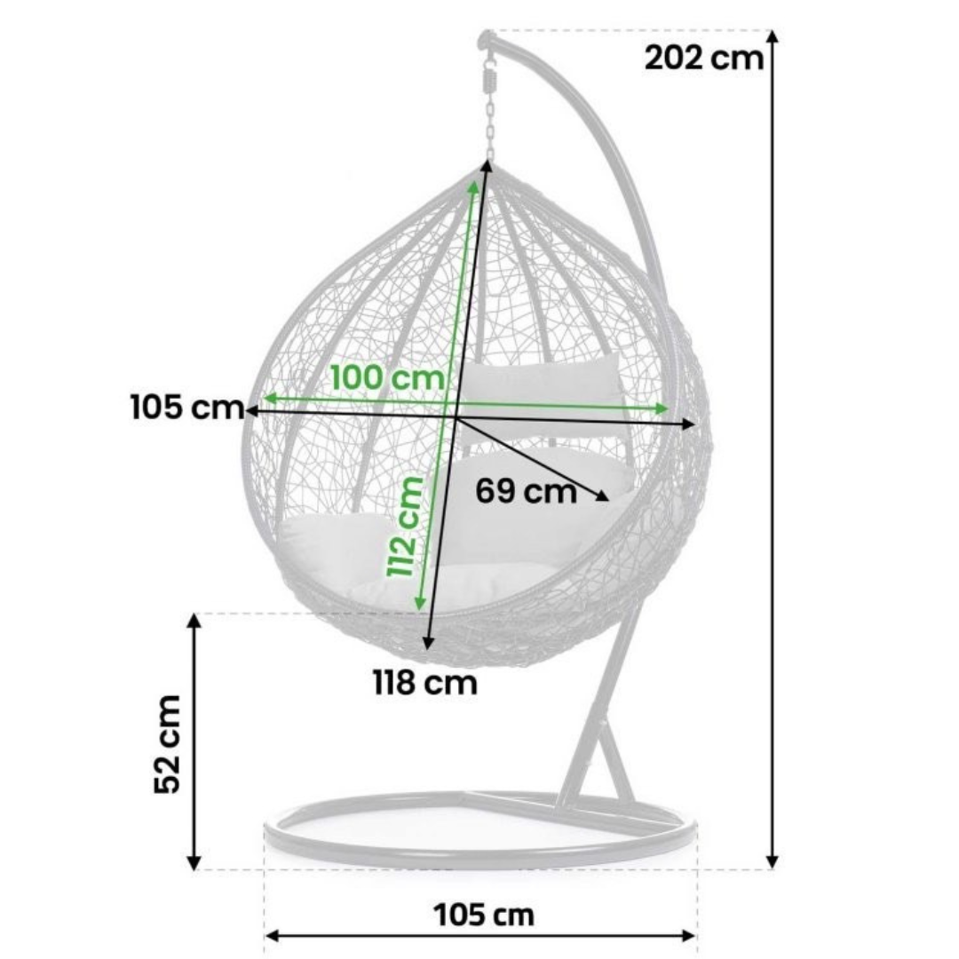 Crna ljuljaška Jaje