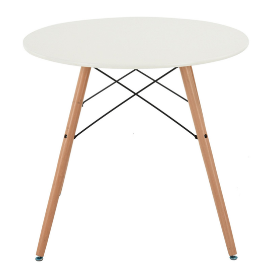 Eames okrugli sto – 60/80 cm (beli ili crni)