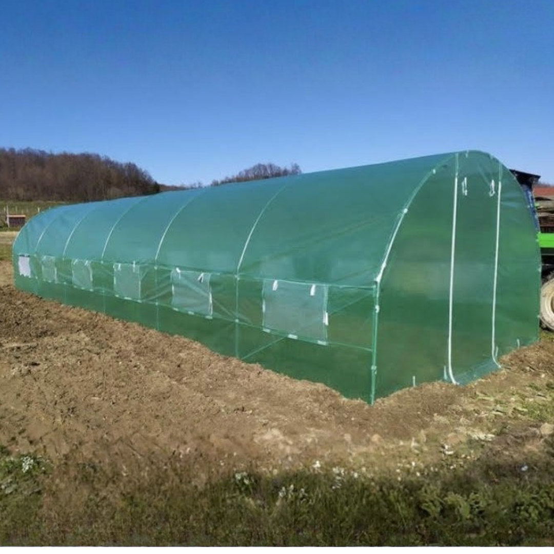 Plastenik – PE 140 g/m² (UV4) + pocinkovana konstrukcija (više dimenzija)