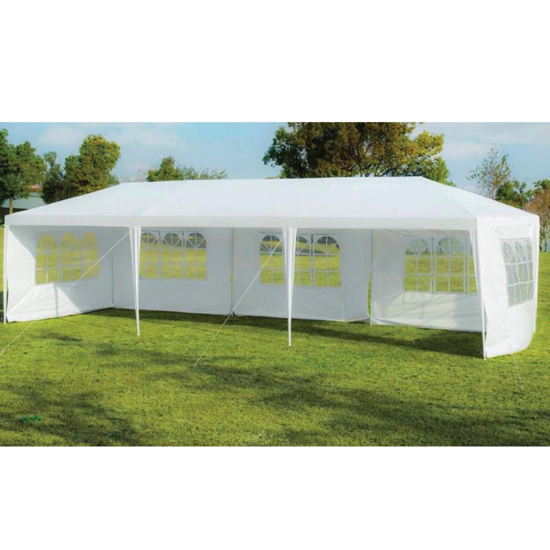 Šatori sa bočnim stranicama 3x3 / 6x3 / 9x3 m – beli i zeleni