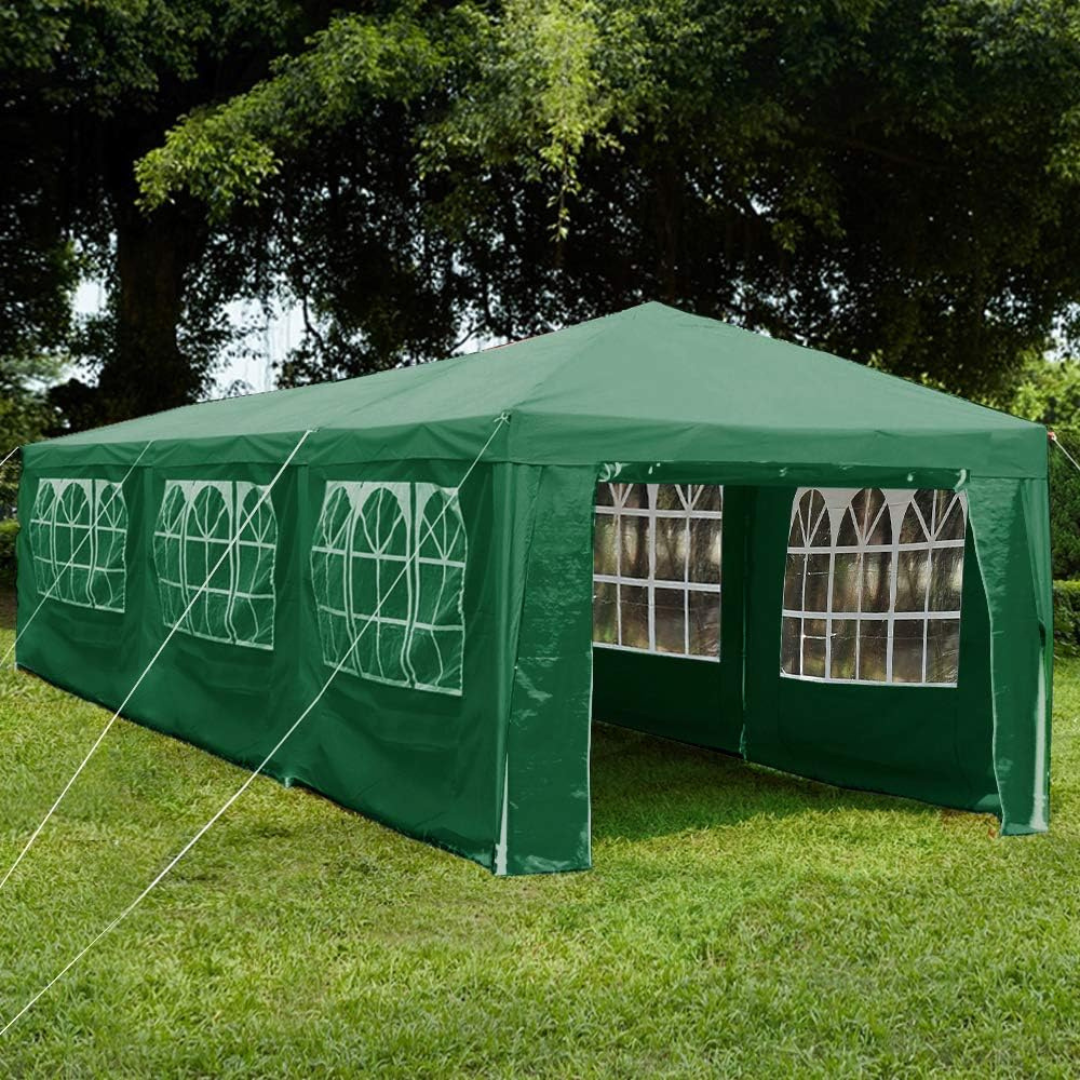 Šatori sa bočnim stranicama 3x3 / 6x3 / 9x3 m – beli i zeleni
