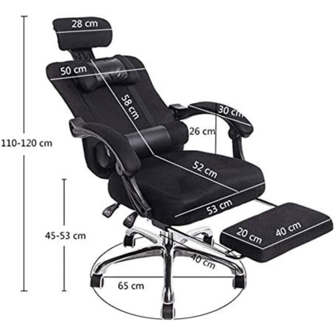 Boss Comfort Pro — Crna Ergonomska Stolica