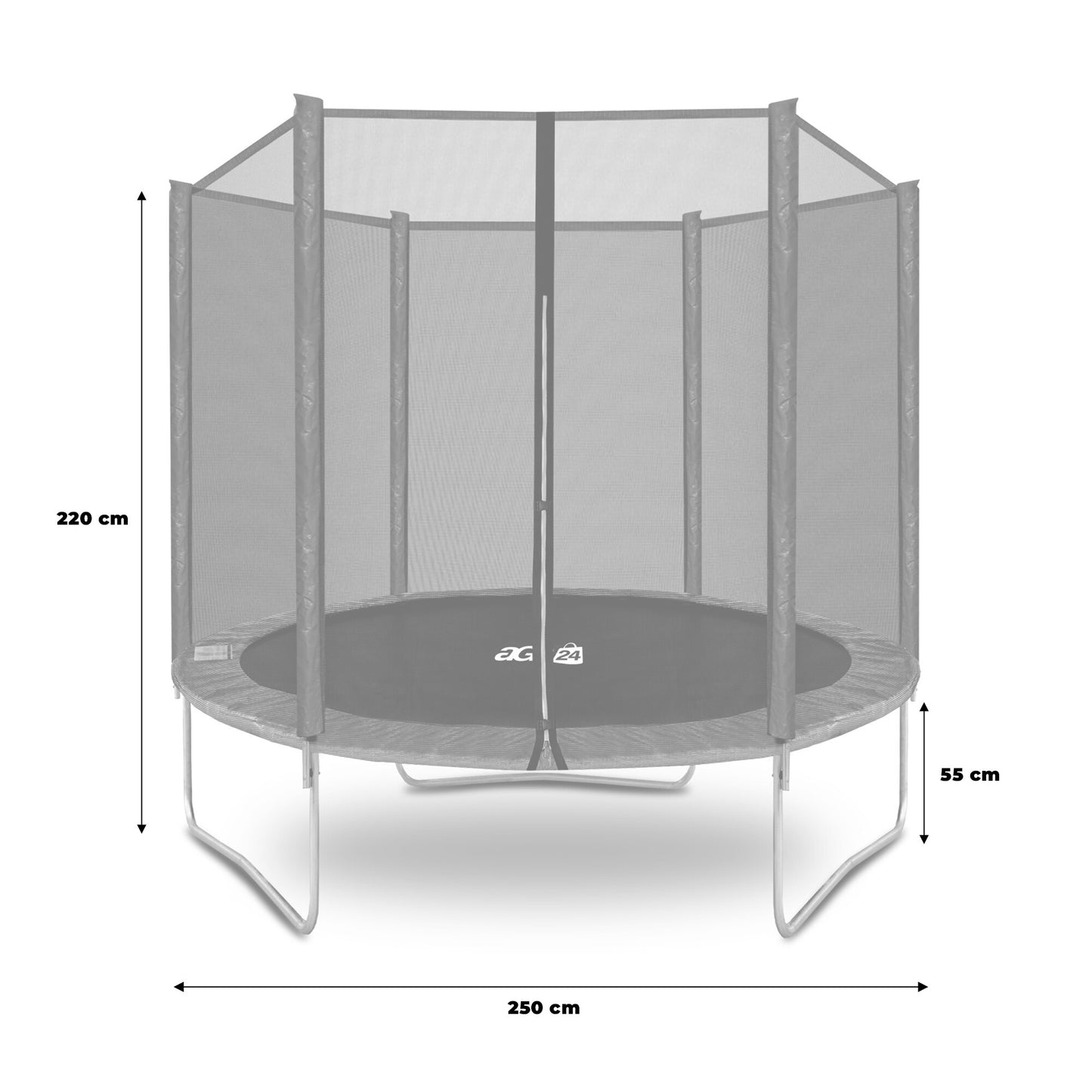Trambolina 250cm + merdevine